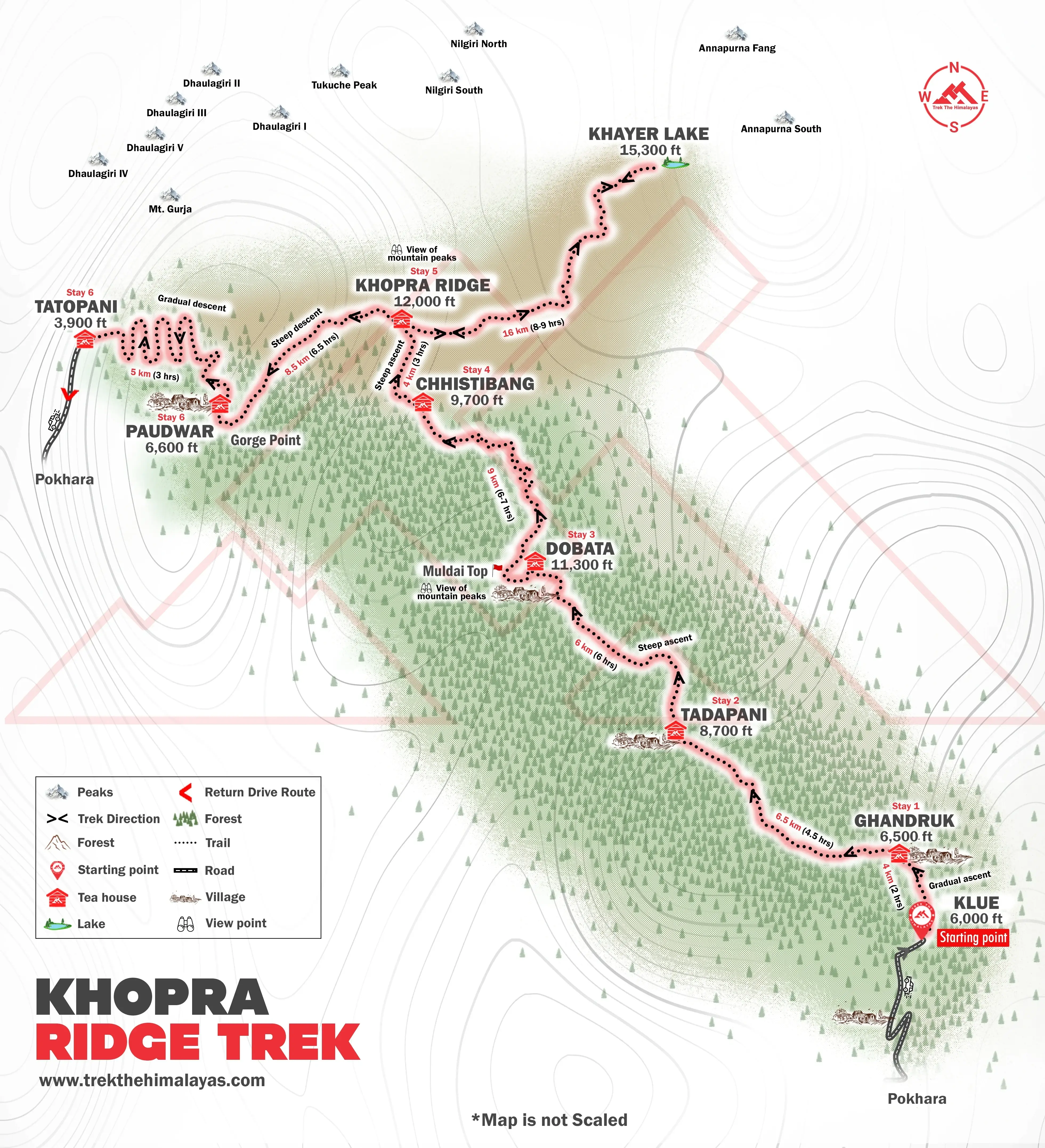 Khopra Ridge  Maps